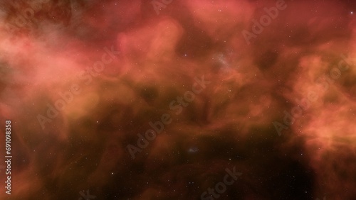 bright nebula, nebula in space, majestic red-purple nebula, beautiful space background 3D render 