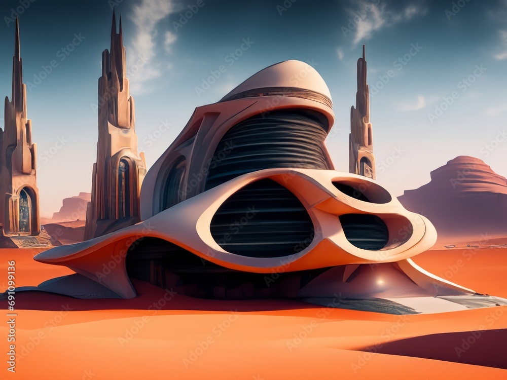 Fotografie Afrofuturism, Architecture in the desert