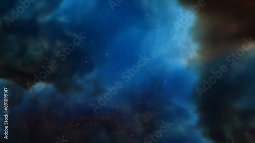 nebula gas cloud in deep outer space 