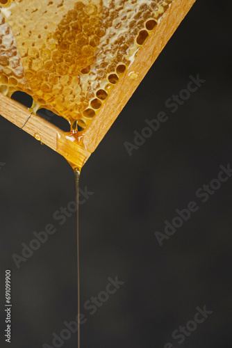 honey on a honeycomb