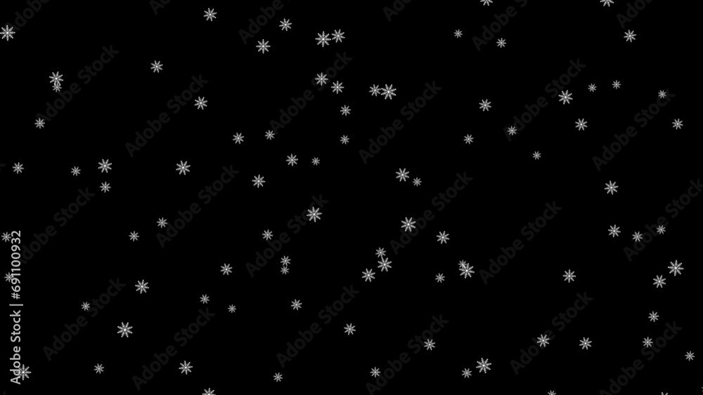 snow particles falling down animation on black screen. winter and cold weather concept. snow particles falling down animation on black screen. winter and cold weather concept.
