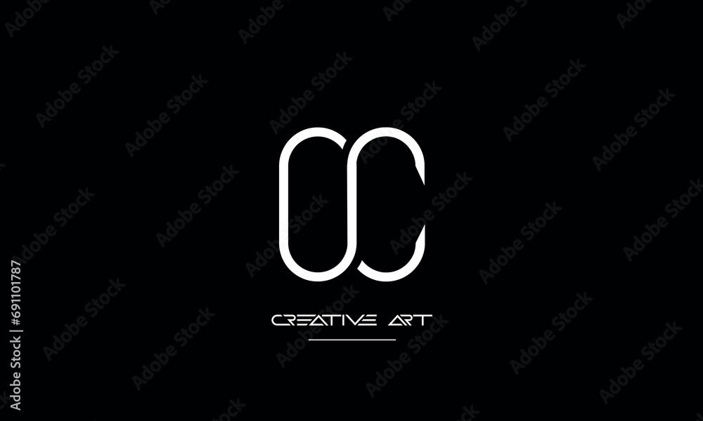 CO, OC, C, O abstract letters logo monogram