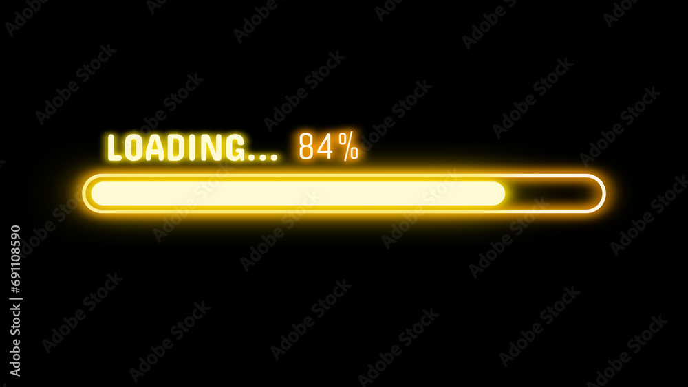 loading status bar in bright golden colour. progress, loading, downloading and uploading concept. loading status bar in bright golden colour. progress, loading, downloading and uploading concept.