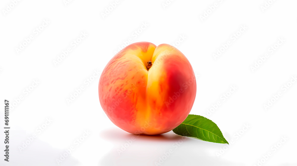 peach isolated on white peach isolated on white