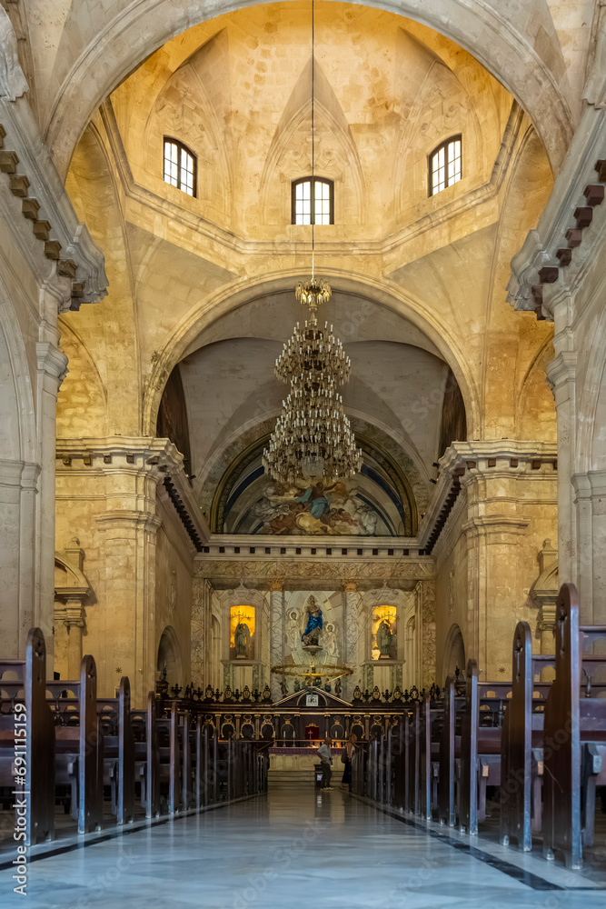 interior of the church of Habana interior of the church of Habana
