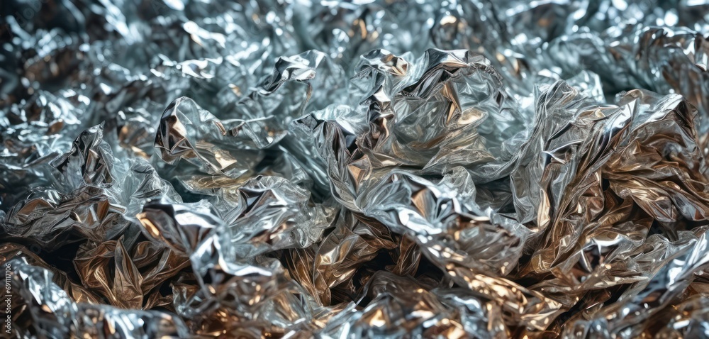 a pile of aluminum foil sitting on top of a pile of other metal foil on top of a pile of other metal foil. a pile of aluminum foil sitting on top of a pile of other metal foil on top of a pile of other metal foil.