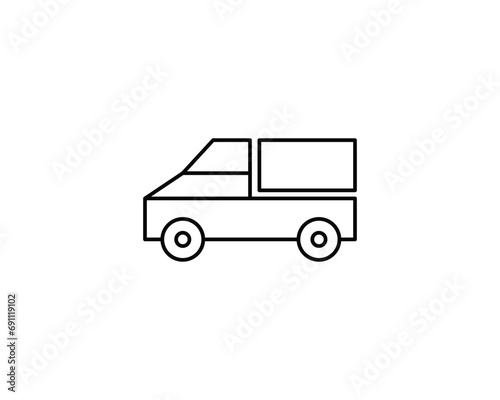 Car delivery icon vector symbol design illustration