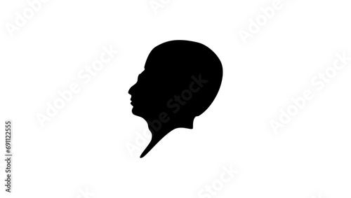 Imhotep black isolated silhouette photo