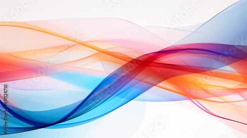 futuristic linear motions: colorful abstract graphic for poster, webpage, and ppt background - 3d render