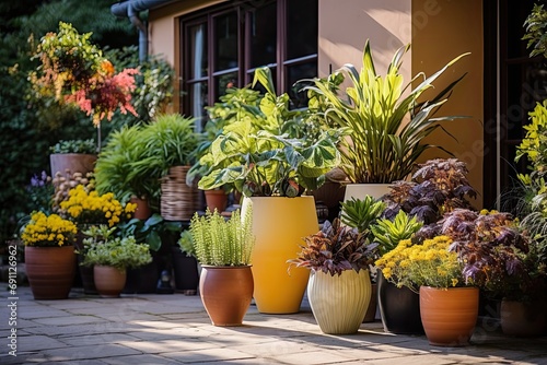 window sill garden with various plants