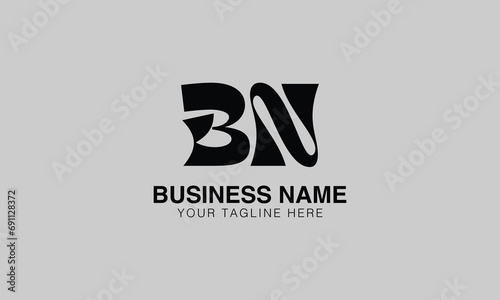 BN B bn initial logo | initial based abstract modern minimal creative logo, vector template image. luxury logotype logo, real estate homie logo. typography logo. initials logo