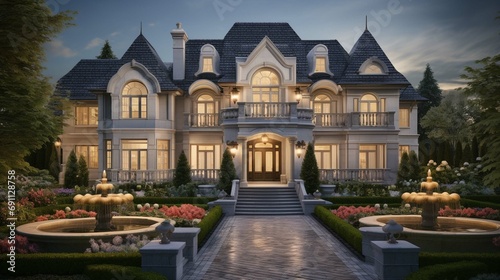 Beautiful exterior of a luxury home