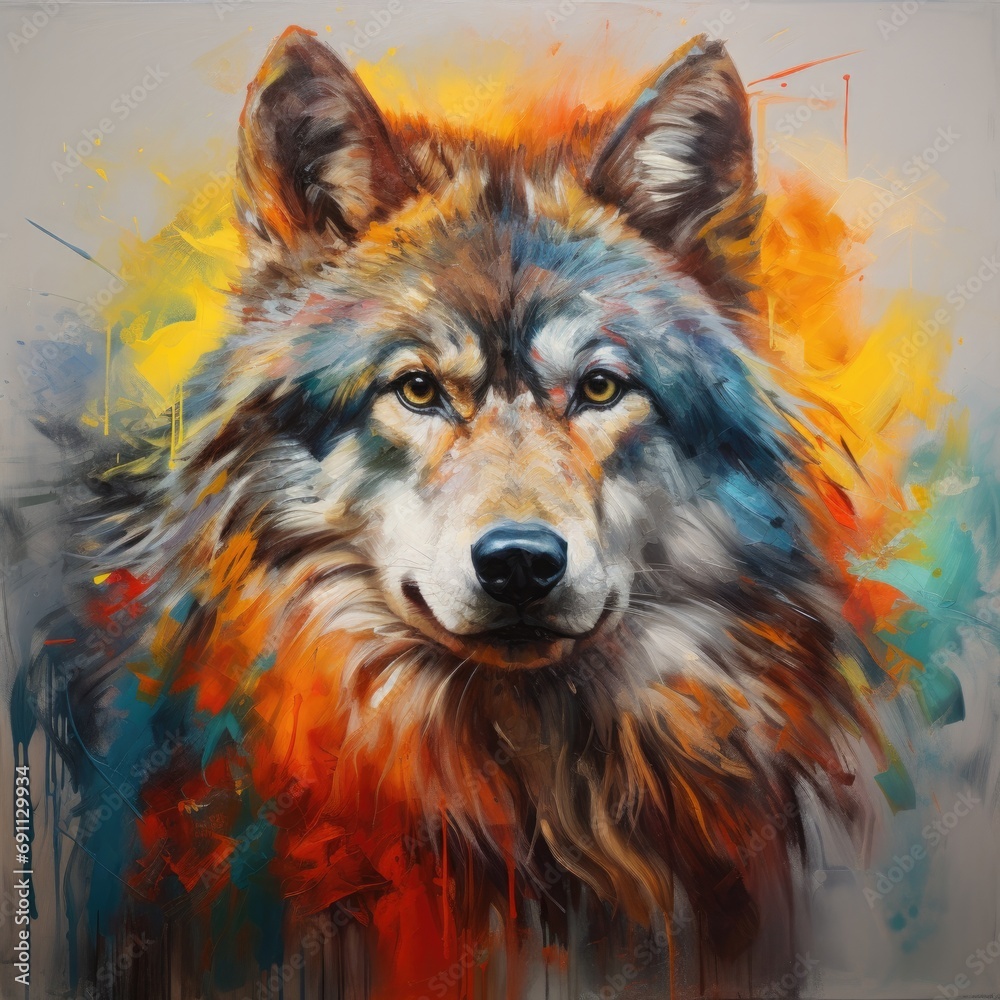 Wild wolf illustrations image Wild wolf illustrations image