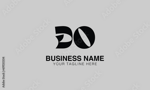 DO D do initial logo | initial based abstract modern minimal creative logo, vector template image. luxury logotype logo, real estate homie logo. typography logo. initials logo