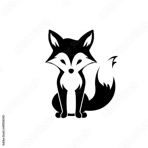 abstract vector fox