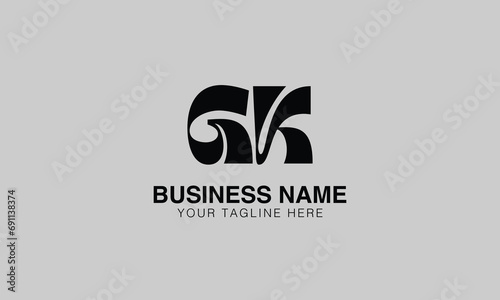 GK G gk initial logo | initial based abstract modern minimal creative logo, vector template image. luxury logotype logo, real estate homie logo. typography logo. initials logo