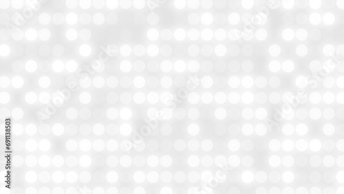Dot white gray pattern gradient texture background. Abstract  technology big data digital background. 3d rendering.