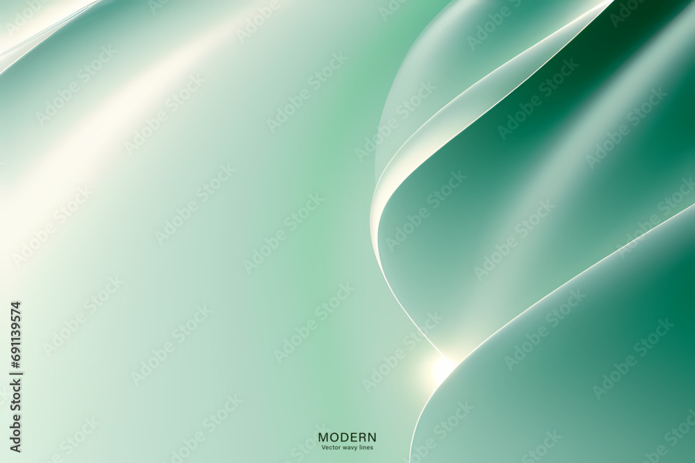 Modern colorful abstract soft green background with wave lines. vector illustration design. for presentation background, brochure, card, flyer, brochure, banner, poster. Modern colorful abstract soft green background with wave lines. vector illustration design. for presentation background, brochure, card, flyer, brochure, banner, poster.