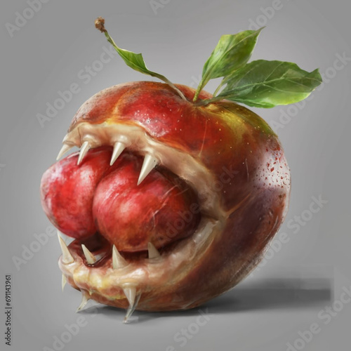 HyperRealistic_Apple_Illustrations_3d_render_photo