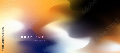 Abstract blurred gradient background with grain texture