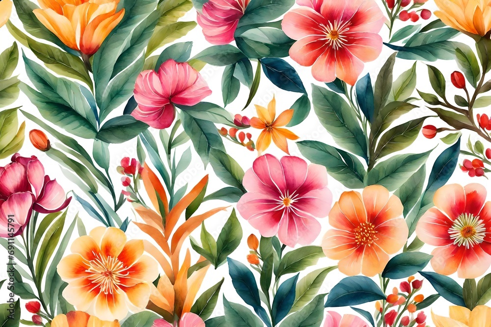 seamless pattern with flowers seamless pattern with flowers