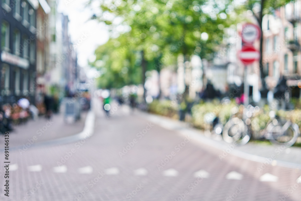 Obraz premium Blurred background of street