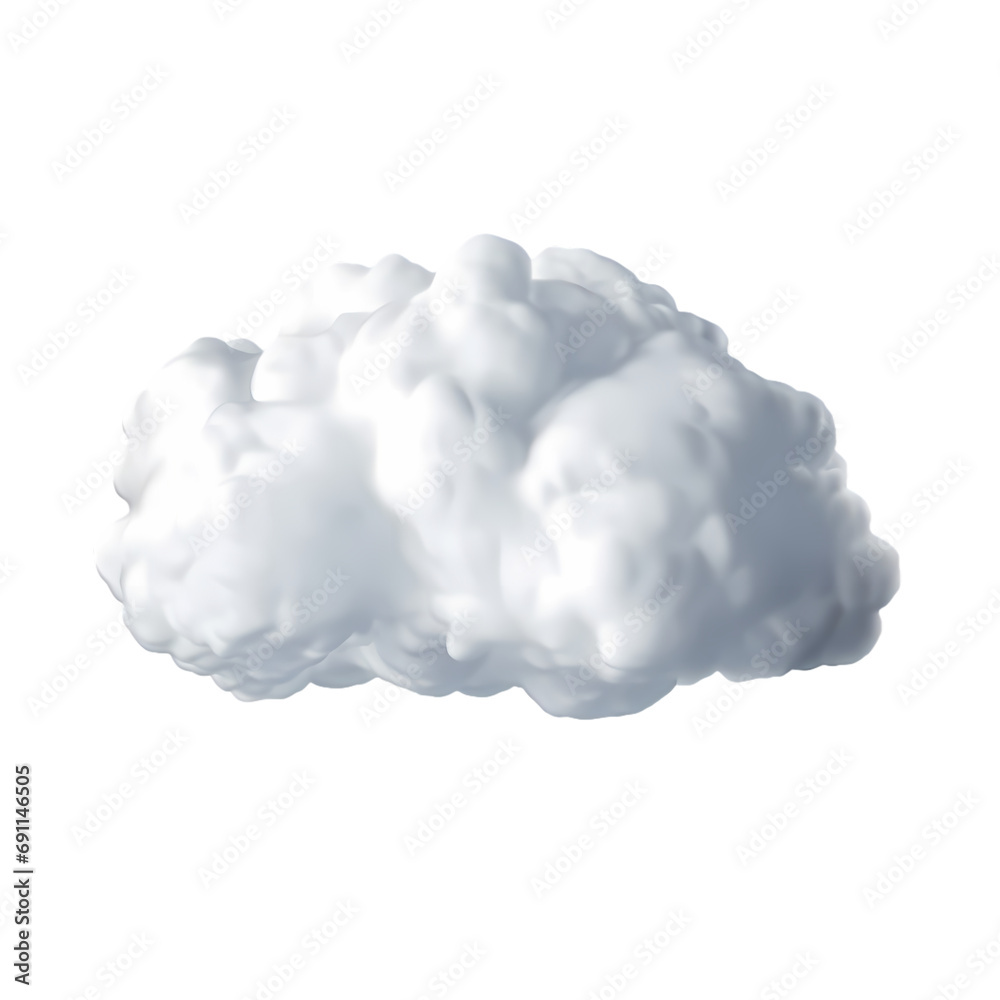 White cloud isolated on transparent background White cloud isolated on transparent background
