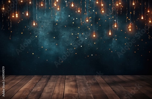 party background with balloons and candles