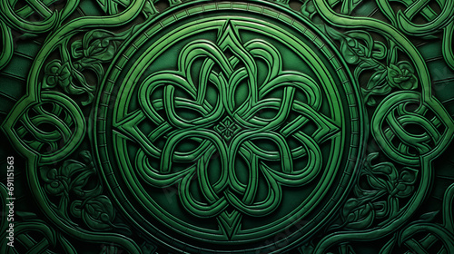 Celtic pattern close up