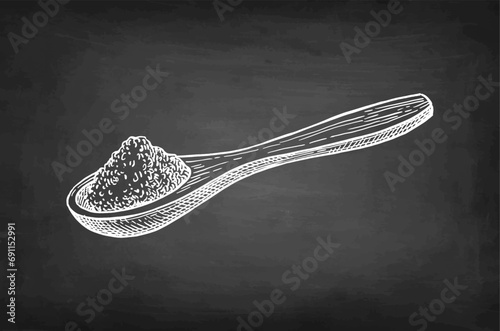 Spoonful of nutmeg powder.