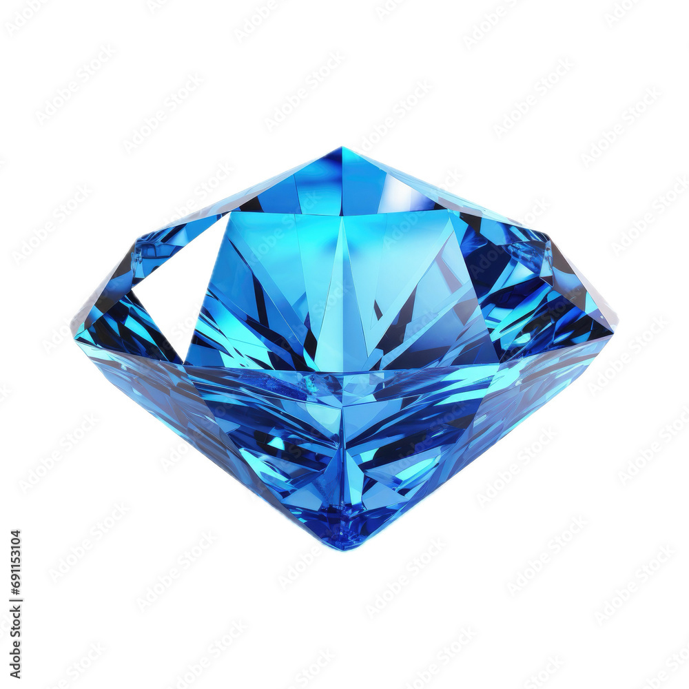 a Sapphire, a precious gemstone, in a side view, PNG, Jewelery-themed, isolated, and transparent photorealistic illustration. Generative ai a Sapphire, a precious gemstone, in a side view, PNG, Jewelery-themed, isolated, and transparent photorealistic illustration. Generative ai
