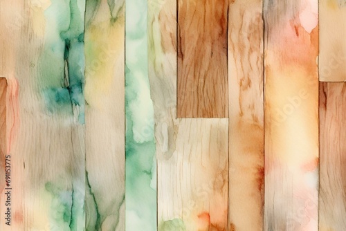 Wood textures with the soft and artistic touch of watercolor elements wallpaper, Wood wallpaper