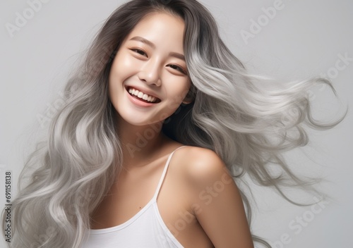 smile and happy face, asian girl,