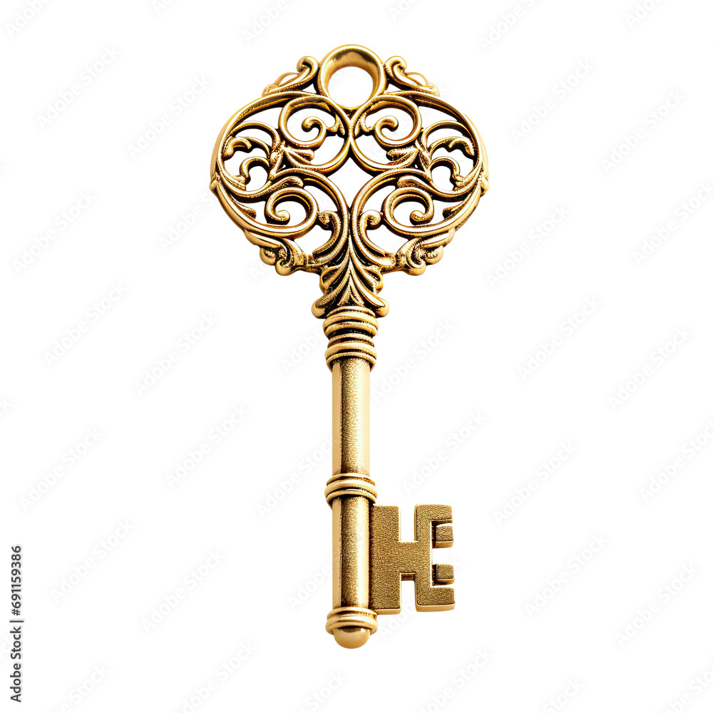 A single golden key, with intricate design, symbolizing access or opportunity A single golden key, with intricate design, symbolizing access or opportunity