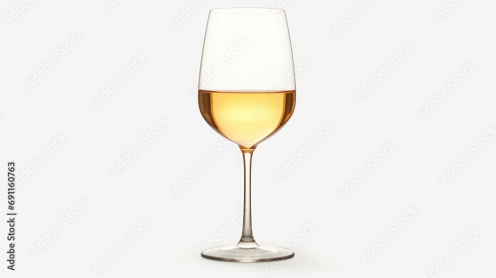 A glass of white wine on a plain white background. Perfect for use in wine-related articles or advertisements A glass of white wine on a plain white background. Perfect for use in wine-related articles or advertisements
