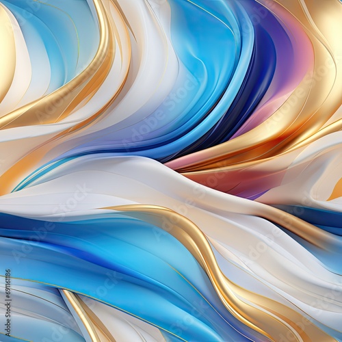 abstract blue wave