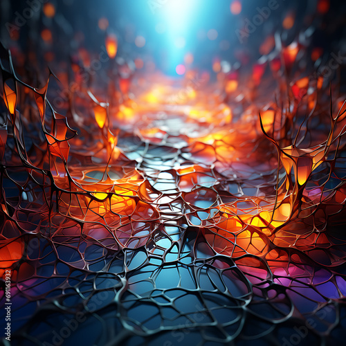 neural abstract background