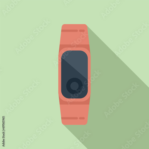 Data network band icon flat vector. Sport data network. Security digital