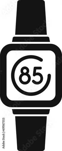 Wearable tracker icon simple vector. Fitness bracelet. Device smart sport