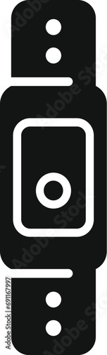 Counter fitness band icon simple vector. Tech workout. Smart tracker