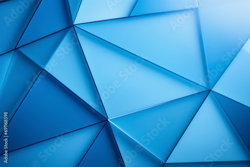 Geometric shapes on abstract blue background, texture background.