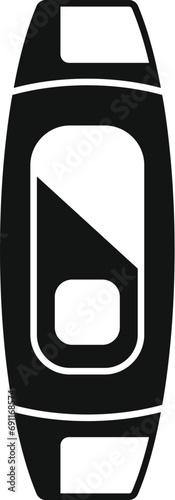Tech fitness band icon simple vector. Workout equipment. Smart device band