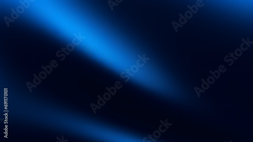 Black dark azure cobalt sapphire blue abstract background. Color gradient. Geometric shape. Wave, wavy curved line. Rough grunge grain noise. Light neon metallic shine shimmer bright. Design. photo