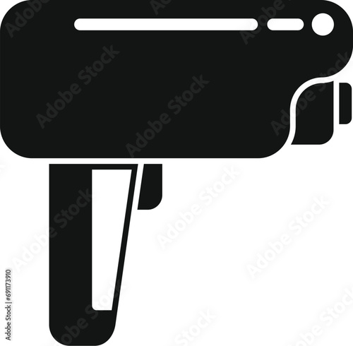 Button speed radar icon simple vector. Anti speed limit. Safety accident