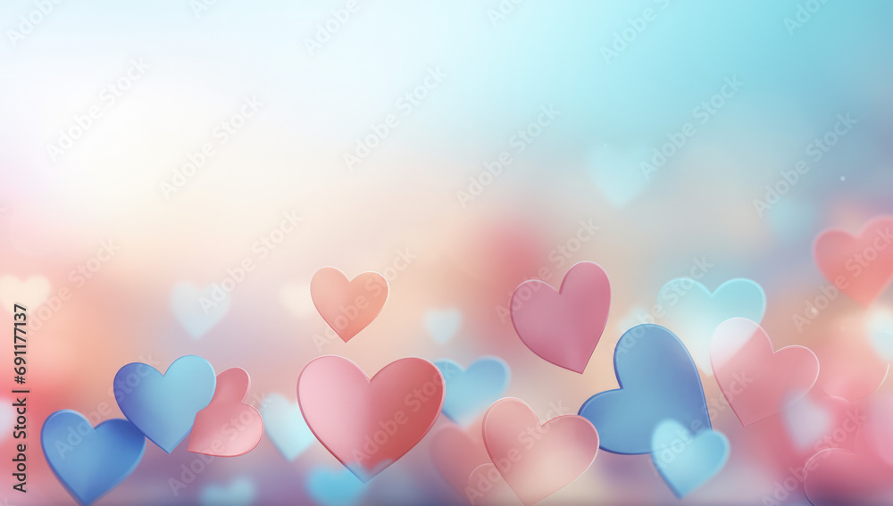 Background full of hearts
