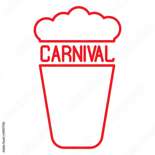 red carnival icon