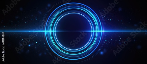 abstract background of shiny blue circles