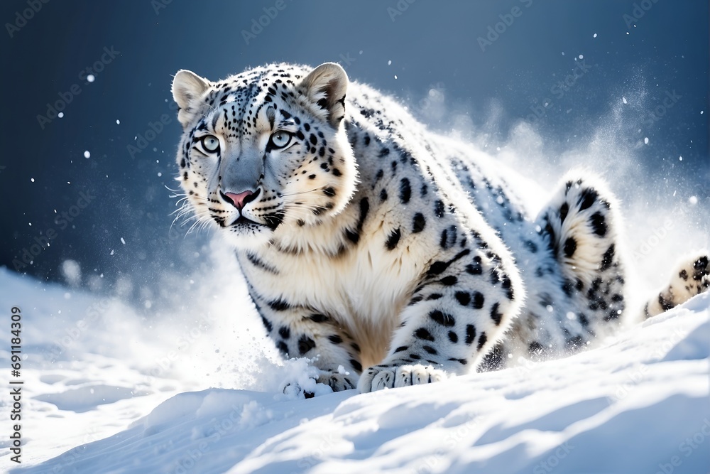 Fototapeta premium snow leopard portrait