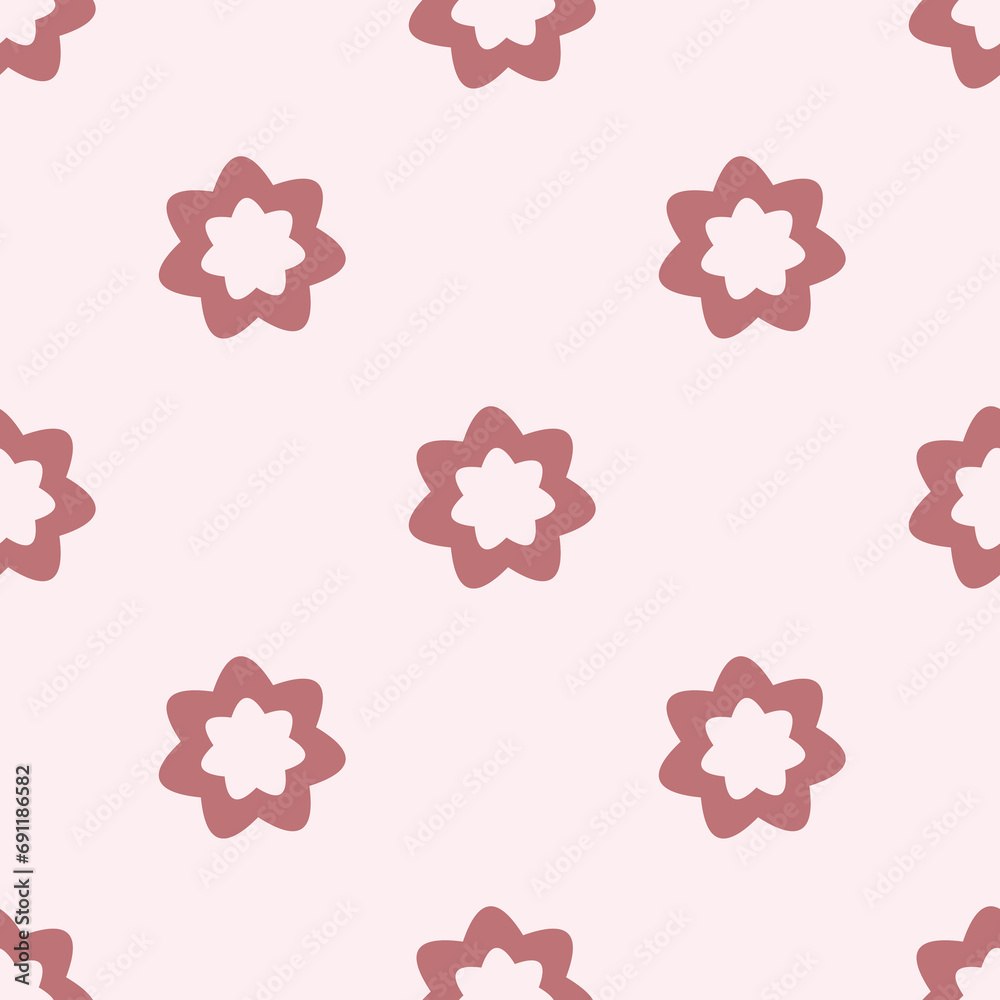 Floral botanical mandala texture pattern. Seamless pattern can be used for wallpaper, pattern fills, web page background, surface textures.