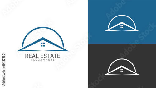 professional real estate and property management vector logo design template for your company or business.